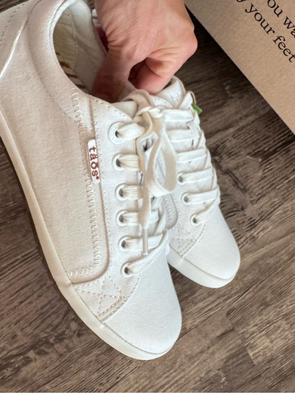 Taos white sneakers -size 7